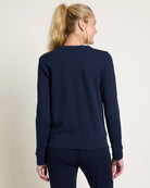 Navy $|& Interval Half Moon Pullover - SOF Back