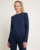 Navy $|& Interval Half Moon Pullover - SOF Front