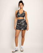 Grey Camo $|& Interval FlowHeather Sculpt Camo Enhearten Bra - SOF Back