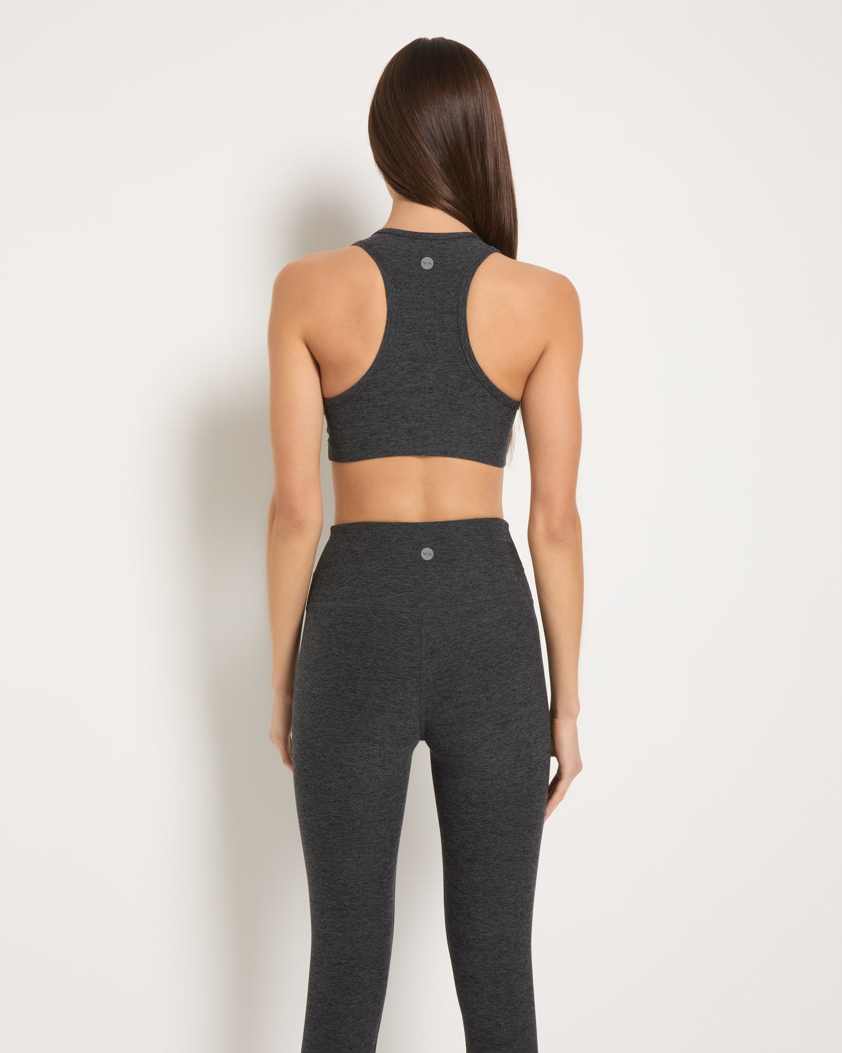 Heather Charcoal $|& Interval FlowHeather Sculpt Enhearten Bra - SOF Back