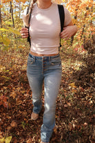 Green Camo $|& Herizon Get Lost Camo Graphic Crew - VOF Back