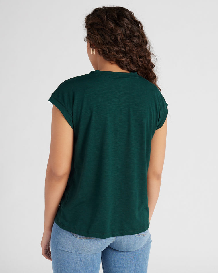 Hunter Green $|& SEAS Merrit Island Short Sleeve Tee - SOF Back