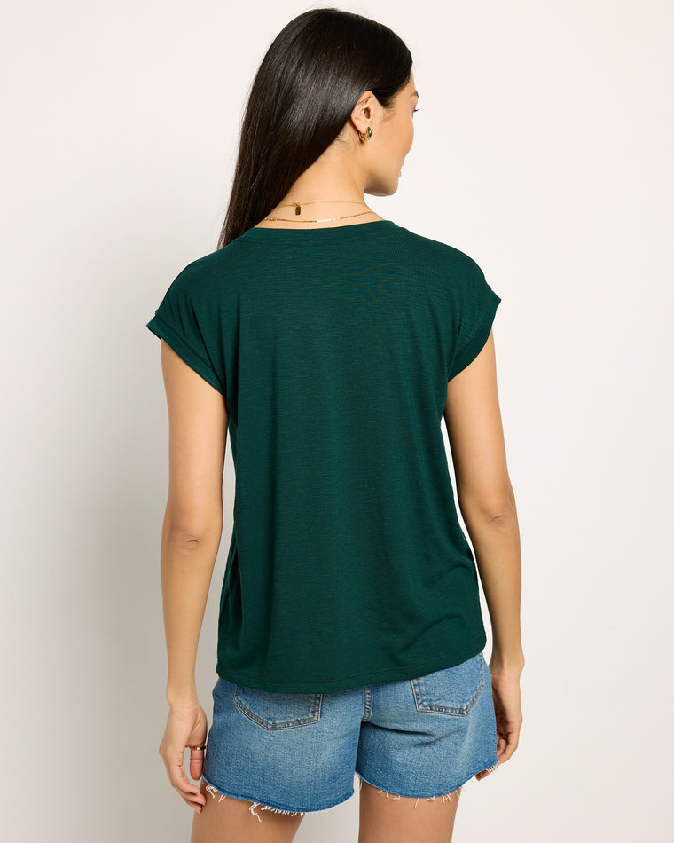 Hunter Green $|& SEAS Merrit Island Short Sleeve Tee - SOF Back