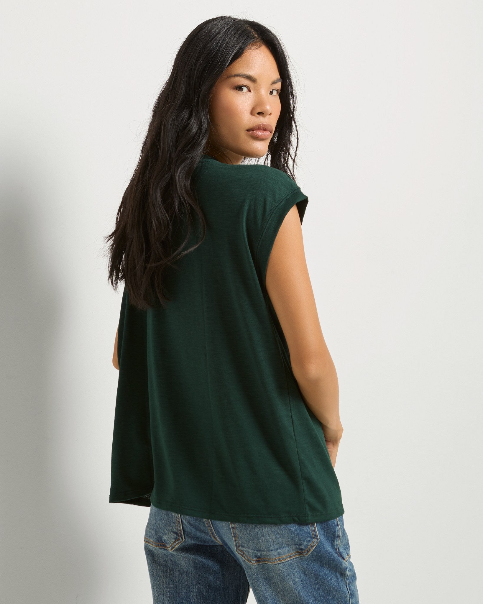 Hunter Green $|& SEAS Merrit Island Short Sleeve Tee - SOF Back