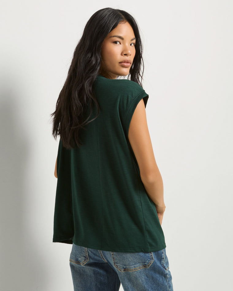 Hunter Green $|& SEAS Merrit Island Short Sleeve Tee - SOF Back
