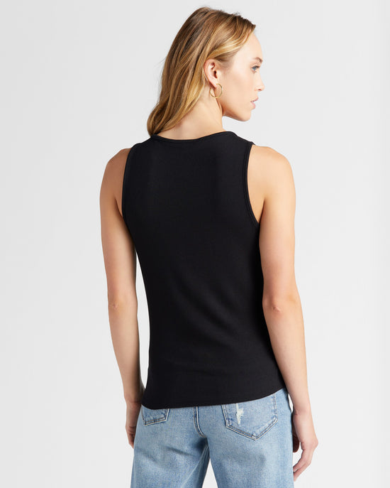 Black $|& 78&SUNNY Boat Neck Tank - SOF Back