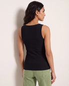 Black $|& SEAS Boat Neck Tank - SOF Side