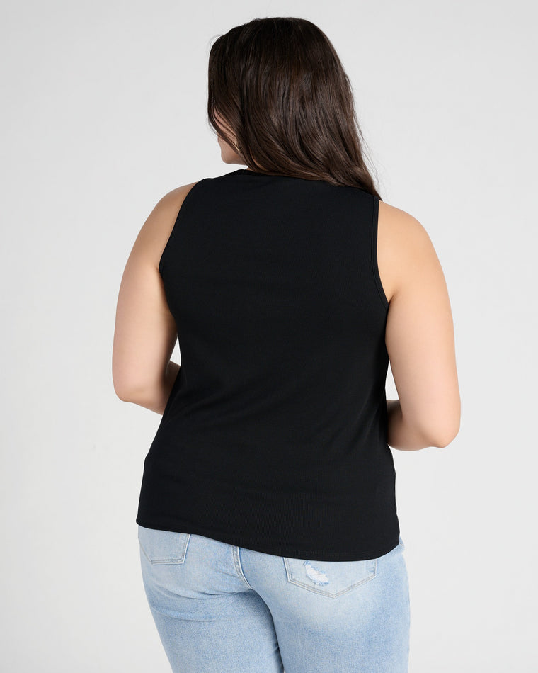 Black $|& SEAS Boat Neck Tank - SOF Back