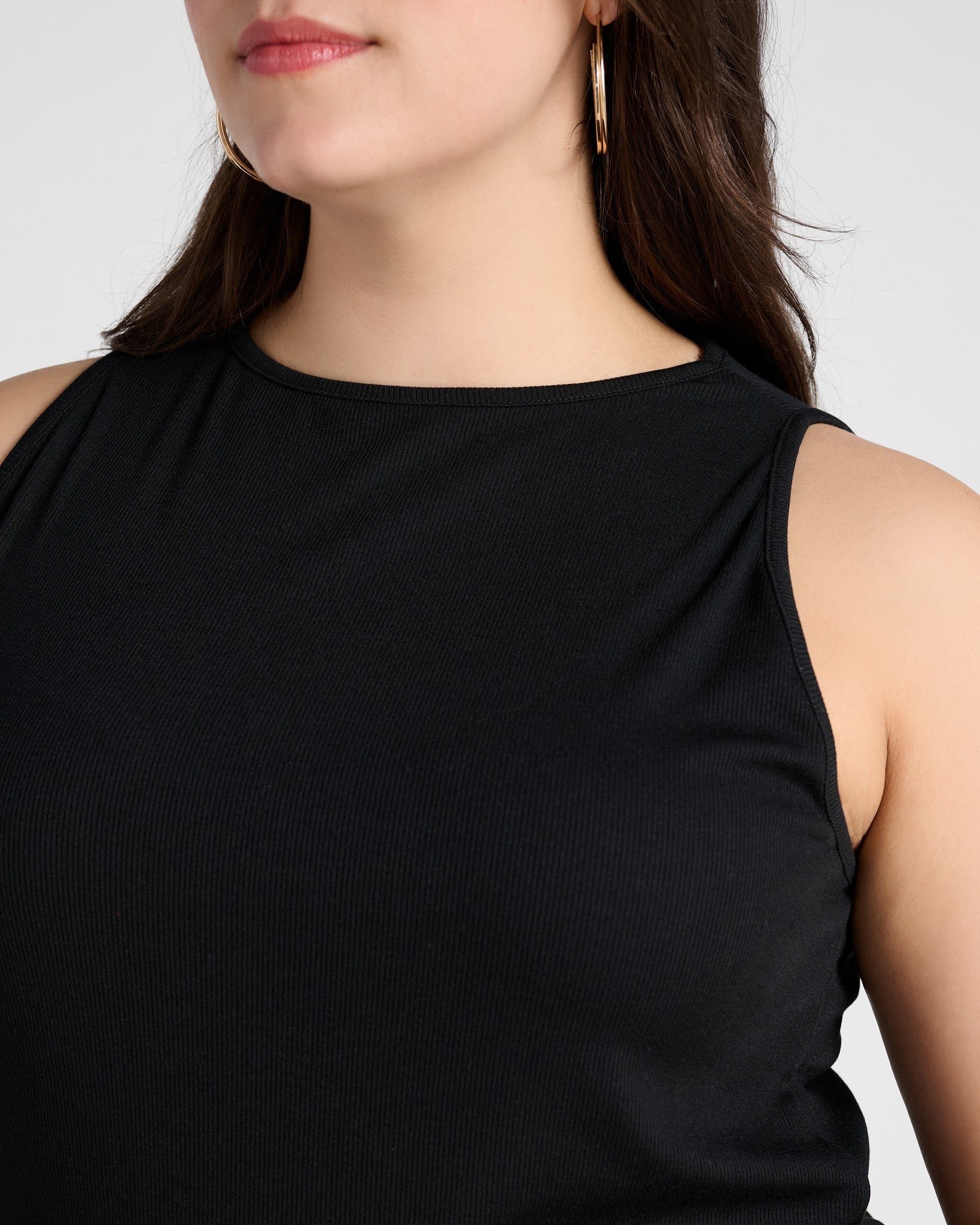 Black $|& SEAS Boat Neck Tank - SOF Full Front