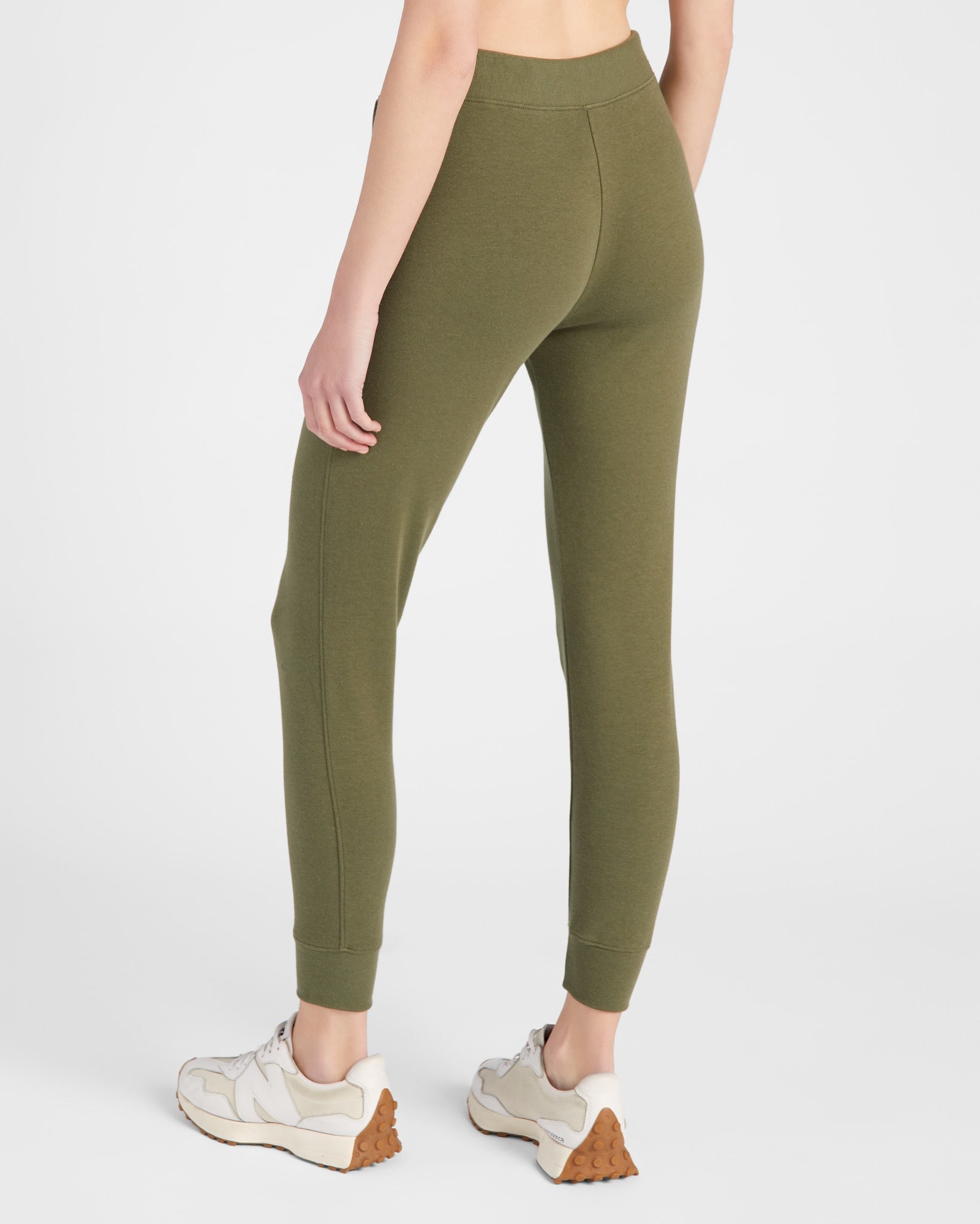 Olive $|& Interval Crescent Joggers - SOF Back