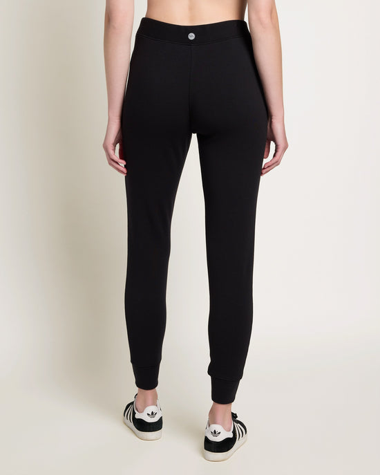 Black $|& Interval Crescent Joggers - SOF Back