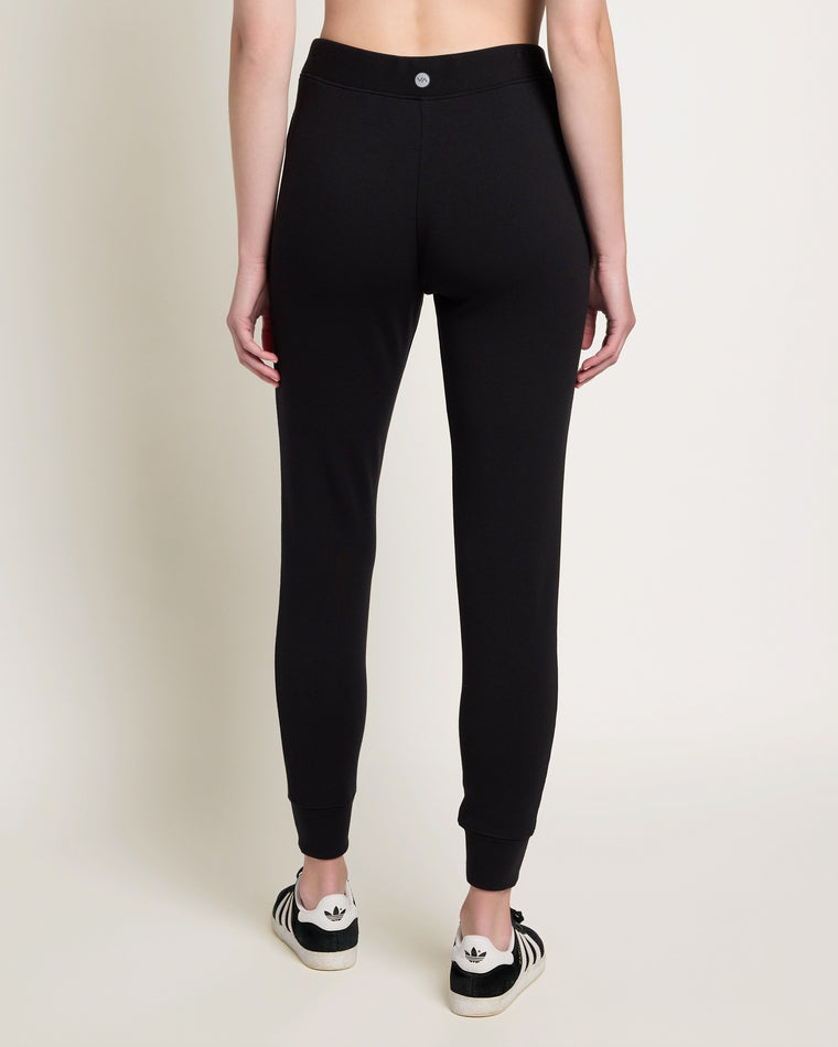 Black $|& Interval Crescent Joggers - SOF Back