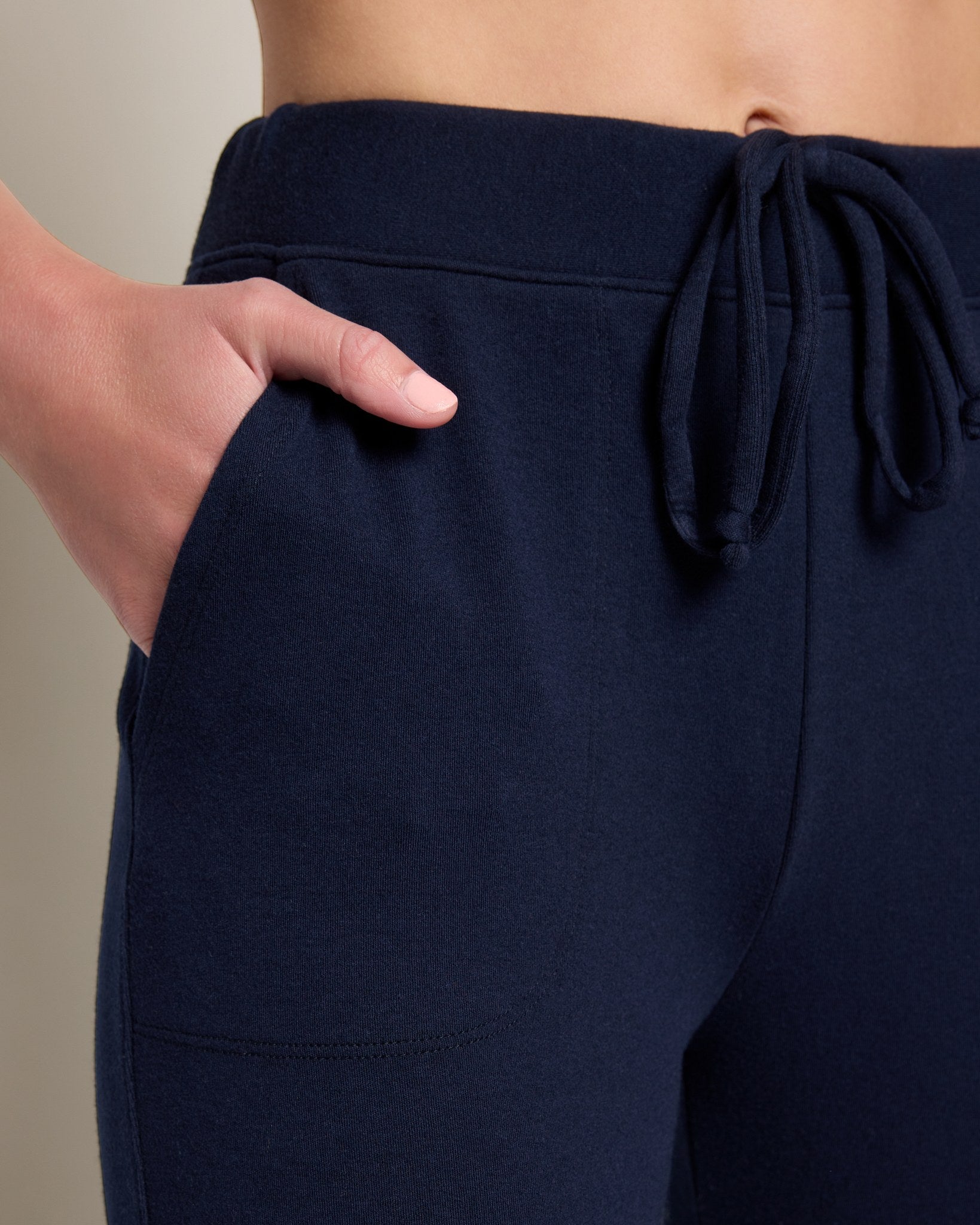 Navy $|& Interval Crescent Joggers - SOF Full Front