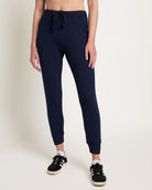 Navy $|& Interval Crescent Joggers - SOF Front