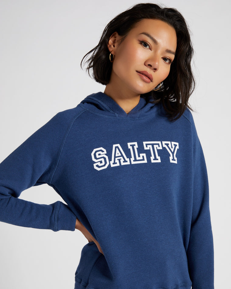 Navy $|& 78 & Sunny Salty Graphic Hoodie - SOF Detail