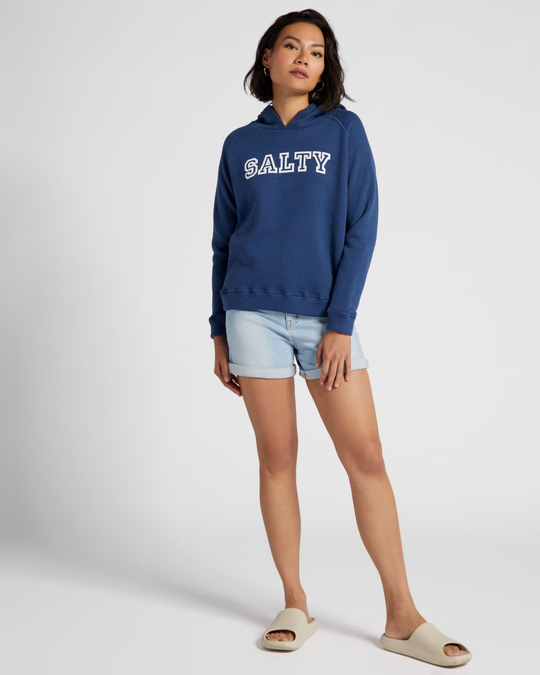 Navy $|& 78 & Sunny Salty Graphic Hoodie - SOF Full Front