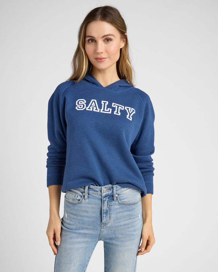 Navy $|& SEAS Salty Graphic Hoodie - SOF Front