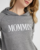 Heather Grey $|& SEAS Mommin' Graphic Hoodie - SOF Full Front