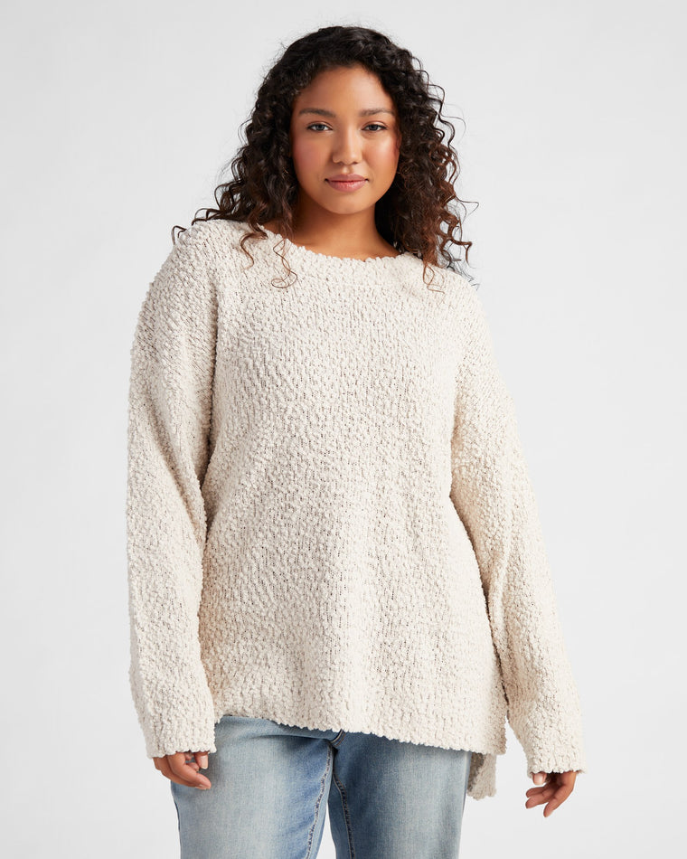 Popcorn pullover sweater best sale