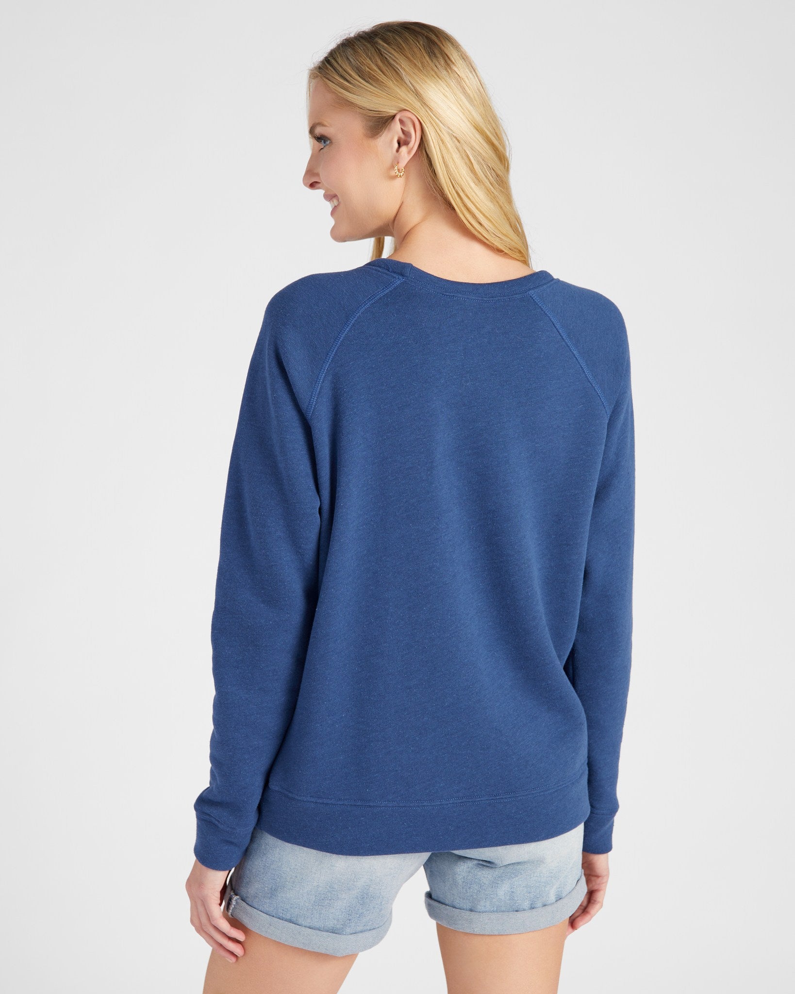 Navy $|& SEAS Vacation Mode Graphic Sweatshirt - SOF Back