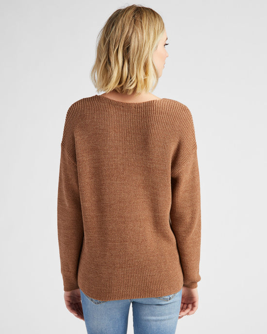 Caramel Mix $|& Gentle Fawn Tucker Sweater - SOF Back