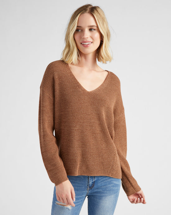 Caramel Mix $|& Gentle Fawn Tucker Sweater - SOF Front