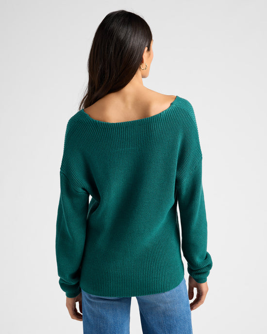 Emerald $|& Gentle Fawn Tucker Sweater - SOF Back