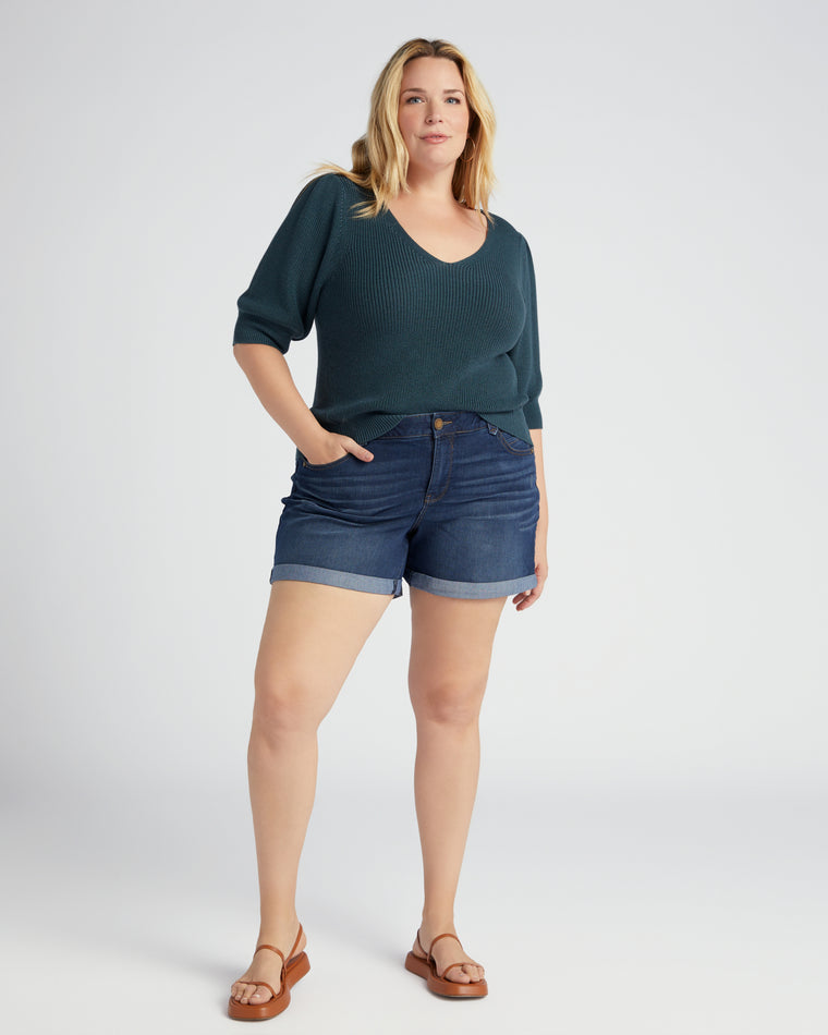 Deep Teal $|& Gentle Fawn Phoebe Pullover - SOF Full Front
