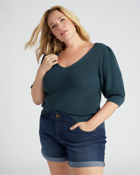 Deep Teal $|& Gentle Fawn Phoebe Pullover - SOF Front
