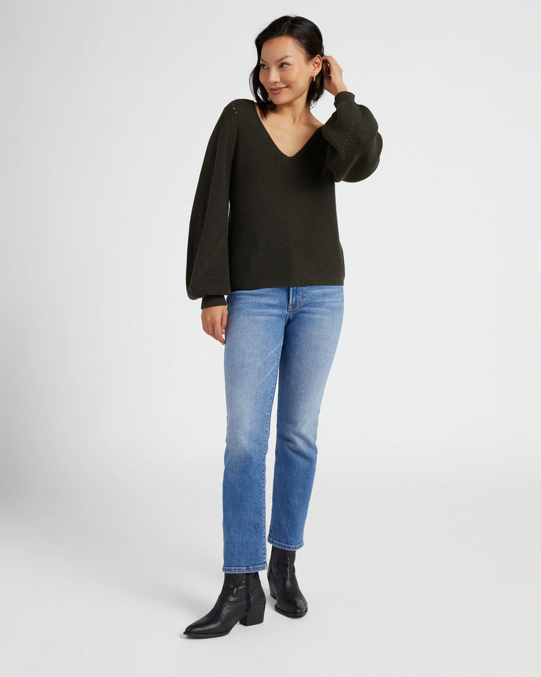 Olive $|& Gentle Fawn Hailey Sweater - SOF Full Front