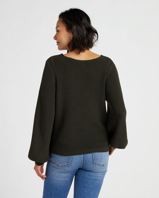 Olive $|& Gentle Fawn Hailey Sweater - SOF Back