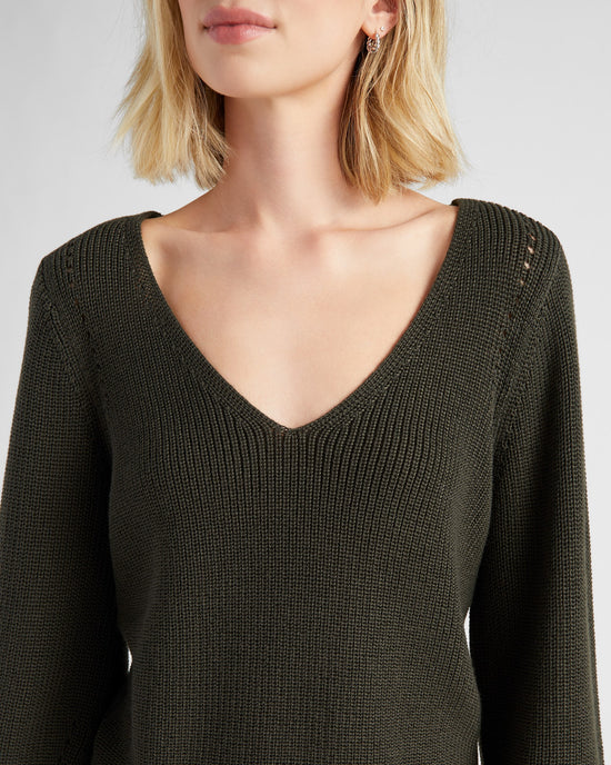 Olive $|& Gentle Fawn Hailey Sweater - SOF Detail