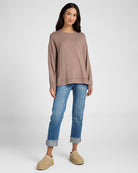 Tavern Taupe Slub $|& Thread & Supply Tiana Top - SOF Full Front