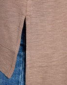 Tavern Taupe Slub $|& Thread & Supply Tiana Top - SOF Detail