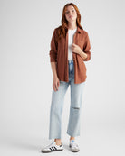 Heather Cognac $|& Thread & Supply Lewis Shirt - SOF Full Front