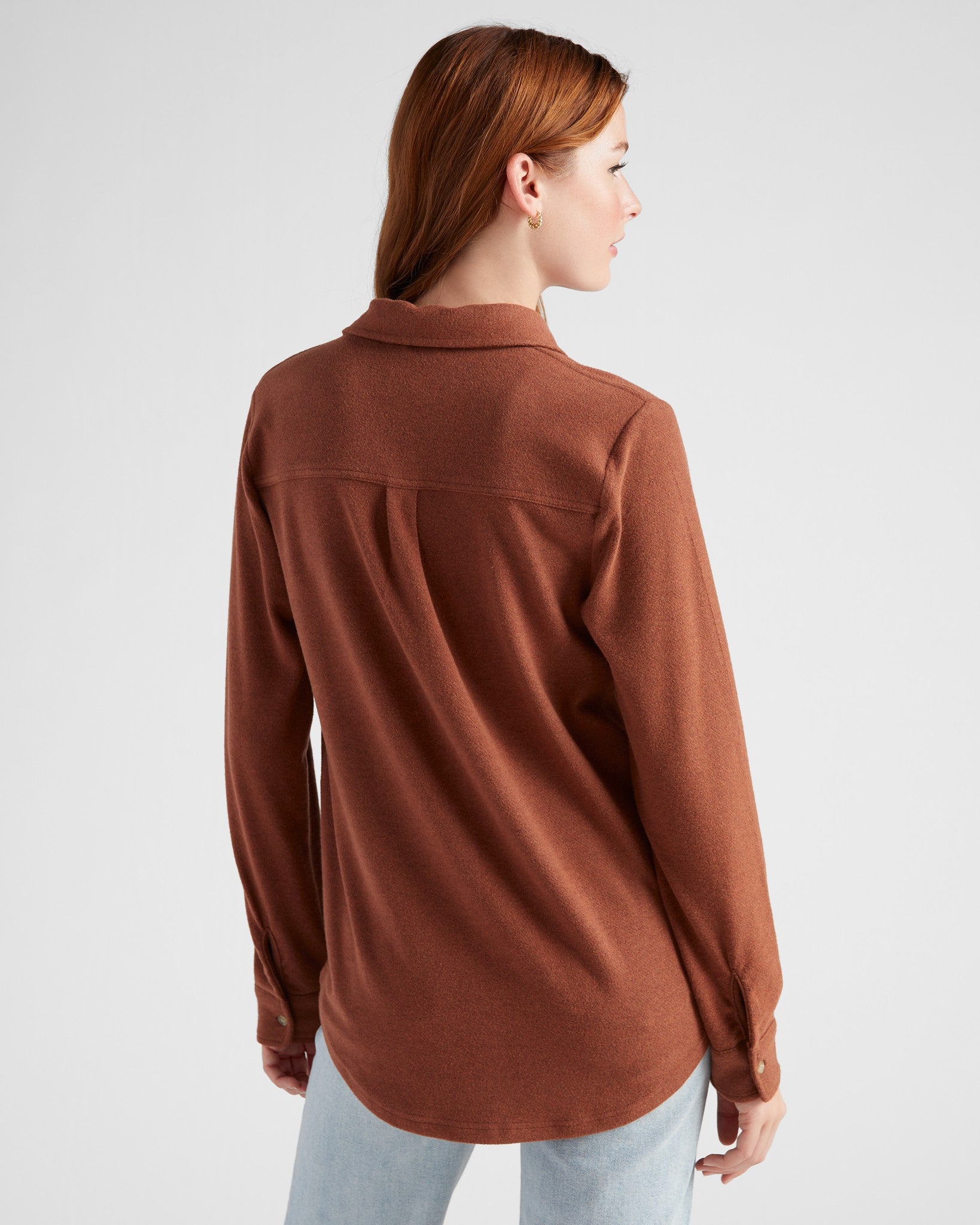 Heather Cognac $|& Thread & Supply Lewis Shirt - SOF Back