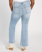 Medium Blue 32" $|& Lovervet High Rise Flare Leg Jeans - SOF Back