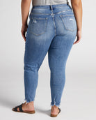 Medium Blue $|& Lovervet High Rise Skinny Jeans - SOF Back