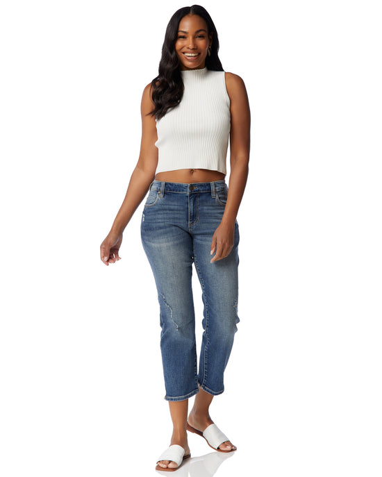 Kennedy Blue $|& Liverpool Kennedy Crop Straight - SOF Full Front