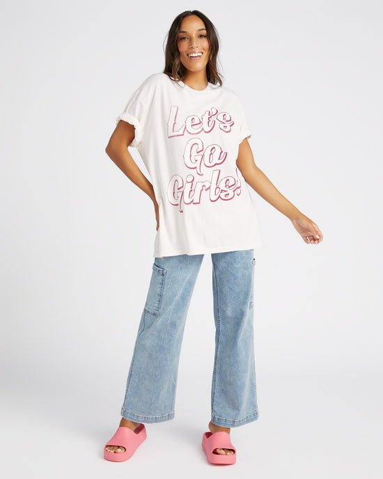 Pink Cloud $|& Project Social T Lets Go Girls Relaxed Tee - SOF Full Front
