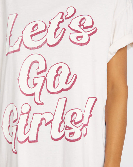 Pink Cloud $|& Project Social T Lets Go Girls Relaxed Tee - SOF Detail