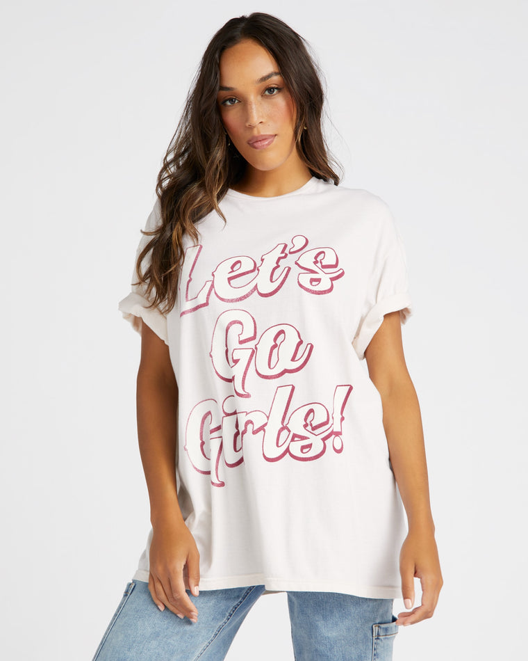 Pink Cloud $|& Project Social T Lets Go Girls Relaxed Tee - SOF Front