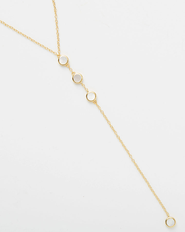 Gold $|& fyb jewelry Ren Lariat Necklace - Hanger Detail