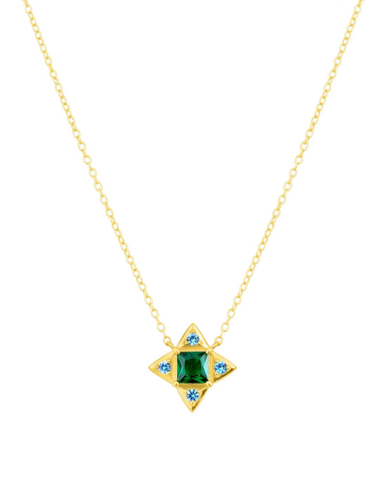 Gold $|& fyb jewelry Edie Pendant Necklace - VOF Front