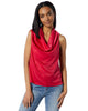 Sleeveless Cowl Neck Solid Top