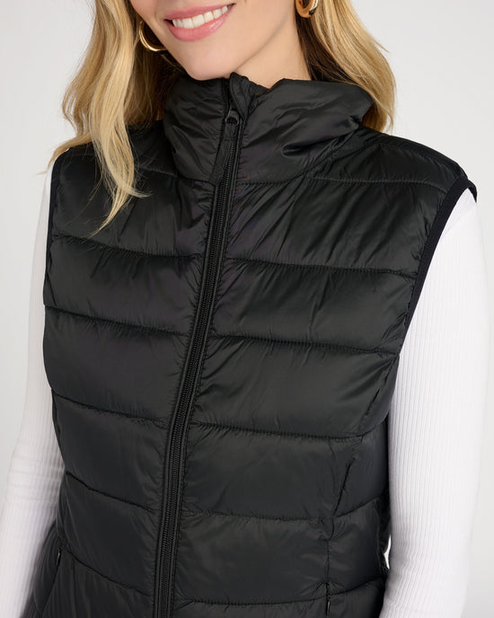 Black $|& b.young Belena Puffy Vest - SOF Detail