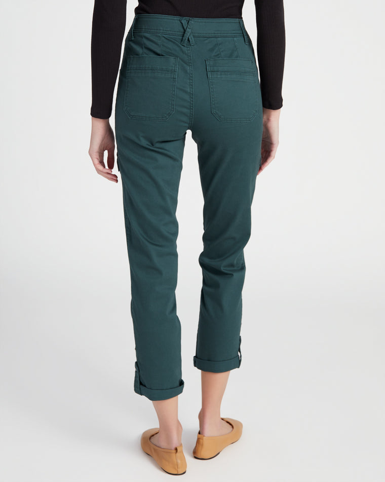 Dusty Spruce $|& Democracy Absolution High Rise Cuffed Utility Pant - SOF Back