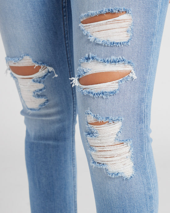 Light Wash Blue $|& Vigoss Crosby Boy Straight Leg Jeans - SOF Detail