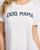 White $|& SEAS Dog Mom Graphic Sleep Tee - SOF Full Front