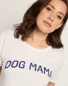White $|& SEAS Dog Mom Graphic Sleep Tee - SOF Full Front